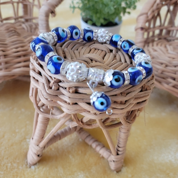 Turkish lucky evil eye for protection and blessing women bracelet - Picture 1 of 3